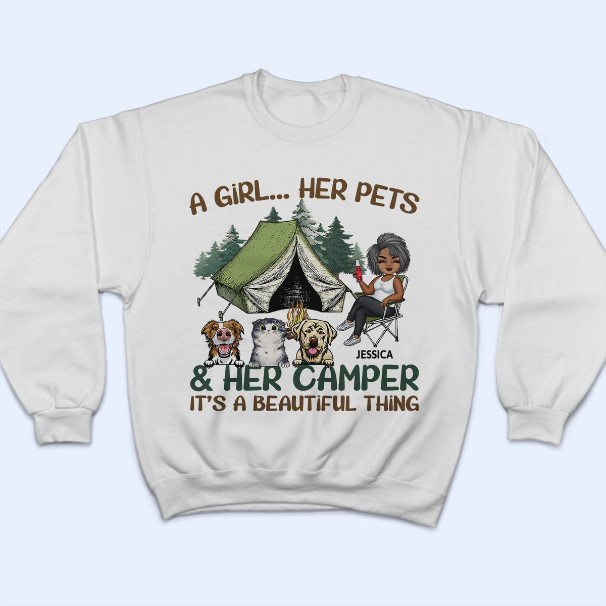 It's A Beautiful Thing - Camping Gift For Dog Lovers, Cat Lovers - Personalized T Shirt