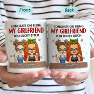 Congrats On Being My Husband Chibi - Christmas Gift For Couples, Family - Personalized Mug