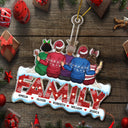 Sistas - Anniversary, Christmas Gift For Sisters, Besties, Siblings, Family - Personalized Cutout Acrylic Ornament