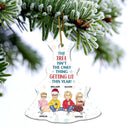 The Tree Isn't The Only Thing That Lit - Christmas Gift For Bestie, Sibling, Colleague, Best Friend - Personalized Tree Ceramic Ornament
