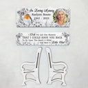 Custom Photo I Wish For Just One Moment - Memorial Gift For Family, Friends, Cat Lovers, Dog Lovers - Personalized Memorial Bench