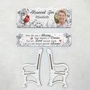 Custom Photo Your Life Was A Blessing - Memorial Gift For Family, Friends, Siblings - Personalized Memorial Bench