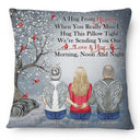 A Hug From Heaven - Memorial Gift For Family, Siblings, Friends - Personalized Pillow
