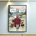 I Miss You - Home Decor, Memorial Gift For Dog Lovers, Dog Mom, Dog Dad - Personalized Poster