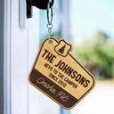 Adventuring Together - Funny, Loving Gifts For Camping Lovers - Personalized Wooden Keychain