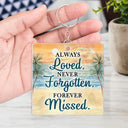 Always On My Mind - Memorial Gift For Family, Friends, Siblings - Personalized Acrylic Keychain
