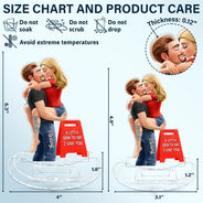 Gift For Couples,Gift For Husband,Gift For Wife,Gift For Boyfriend,Gift For Girlfriend,Funny - A Little Sign To Say - Personalized Acrylic Shaking Stand