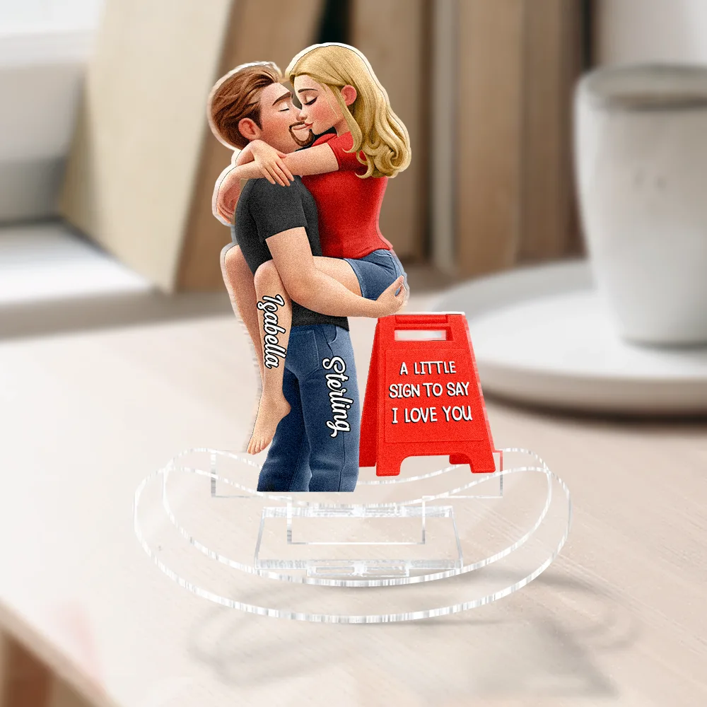 A Little Sign To Say - Personalized Acrylic Shaking Stand