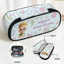 Back To School,Gift For Kids- A Magical Adventure with Dinosaurs Mermaids Space Vehicles Unicorns - Personalized Pencil Case