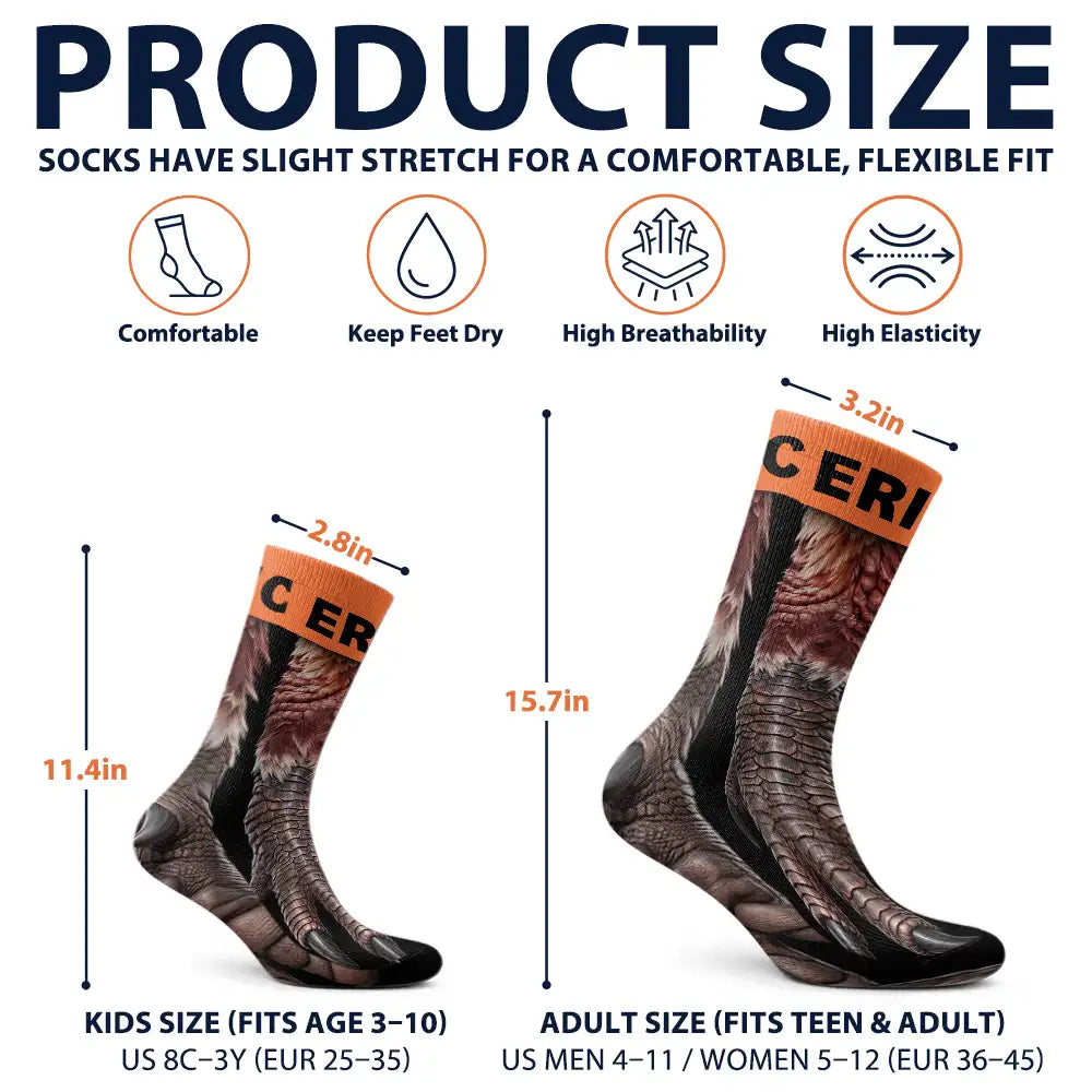 Gift For Men,Gift For Yourself,Gifts For Him,Humorous,Hunting,Icon - Funny Gag Gift For Hunters - Personalized Animal Paw Illusion Socks