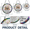 Christmas,Cozy,Reading,Gift For Yourself,Icon - A New Chapter Begins - Personalized Stained Glass Window Hanging Suncatcher