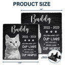 Custom Photo You Will Never Leave Our Hearts - Memorial Gift For Pet Lovers - Personalized Rectangle Memorial Garden Stone