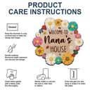 Welcome To Nana's House - Gift For Grandma - Personalized Custom Shaped Doormat