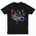 Mom Grandma Infinity Heart - Gift For Mother, Grandmother - Personalized T Shirt