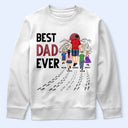 Best Dad Ever Walking - Personalized T Shirt