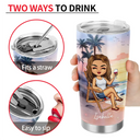 Sun Salt Sand Summer Vibe - Personalized Tumbler