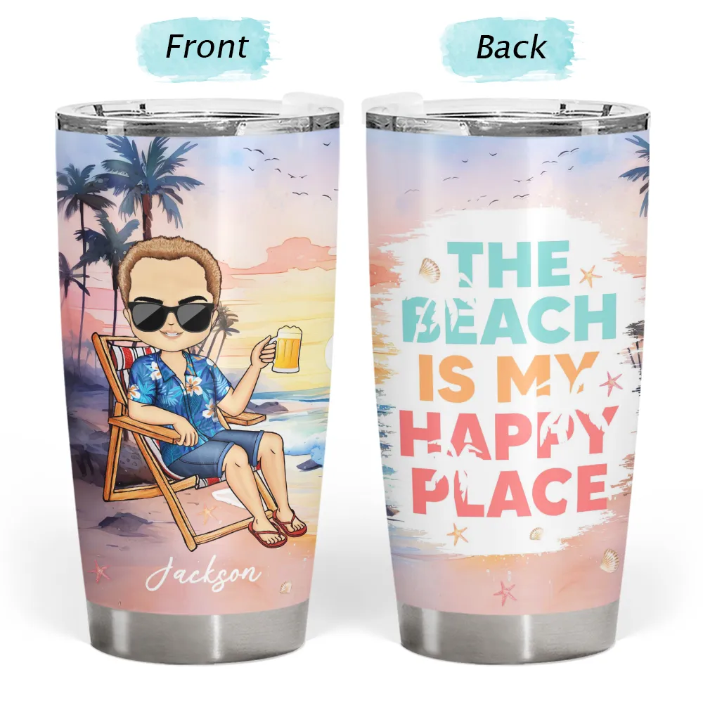 Sun Salt Sand Summer Vibe - Personalized Tumbler
