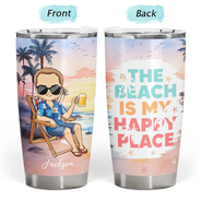 Sun Salt Sand Summer Vibe - Personalized Tumbler