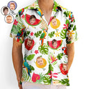 Custom Photo Tropical Fruit Kids - Personalized Hawaiian Shirt