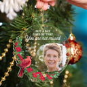 Custom Photo Christmas Although You Can Not See Me - Personalized Custom Shaped Acrylic Ornament