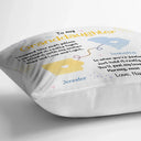 Granddaughter Grandson Hug This Pillow Long Distance - Personalized Pillow