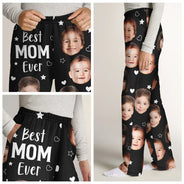 Custom Photo,Gift For Mother,Gift For Grandma,Love - Custom Photo Best Mom Grandma Ever - Personalized Pajama Pants