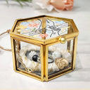 Gift For Mother, Gift For Grandma - Hand In Hand I'll Protect You Mom Grandma - Personalized Glass Jewelry Box