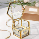 Gift For Bestie,Happy,Gift For Sisters - Besties Forever - Personalized Glass Jewelry Box