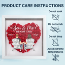 Gift For Couples, Gift For Wife, Gift For Girlfriend - You & Me We Got This - Personalized Flower Shadow Box
