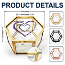Gift For Mother,Gift For Grandma,Love - Mom's Grandma's Sweethearts - Personalized Glass Jewelry Box