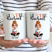 Gift For Yourself,Gift For Women,Gift For Men,Gift For Aunt,Gift For Uncle,Gift For Mother,Gift For Grandpa,Gift For Father,Gift For Grandma - Mom Dad Auntie Uncle Pregnancy Announcement - Personalized Mug