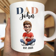 Gift For Yourself,Gift For Women,Gift For Men,Gift For Aunt,Gift For Uncle,Gift For Mother,Gift For Grandpa,Gift For Father,Gift For Grandma - Mom Dad Auntie Uncle Pregnancy Announcement - Personalized Mug