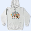 Gift For Mother,Gift For Grandma,Grandma - Grandkids - Grandma Nana Floral Title - Personalized T Shirt