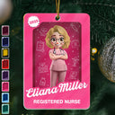 Gift For Yourself,Gift For Women,Gift For Men,Christmas,Happy,Nurse - 3D Effect Nurse Woman Man Toy Box - Personalized Custom Shaped Acrylic Ornament