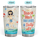 Chibi Girl I Just Wanna Have Beach And Sun - Personalized Custom Tumbler