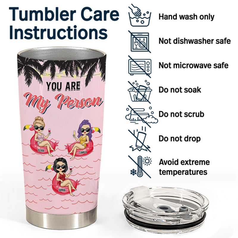Beach Best Friend Apparently We're Trouble When We're Together - Gift For Bestie - Personalized Custom Tumbler