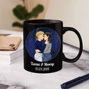 Star Map I Love You To The Star And Back - Gift For Couple - Personalized Custom Black Mug