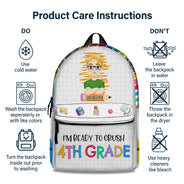 I'm Ready To Crush School - Gift For Kids, Back To School Gift - Personalized Canvas Backpack