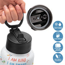Custom Photo I'm Kind Smart Brave Confident - Gift For Kid, Back To School Gift - Personalized Kids Water Bottle