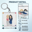 Sibling Congrats On Being My Brother - Gift For Sibling - Personalized Acrylic Keychain