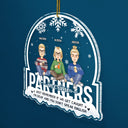 Christmas Bestie Partners In Crime If We Get Caught - Gift For Bestie - Personalized Custom Shaped Acrylic Ornament
