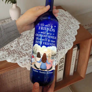Gift For Bestie - A True Friendship Is A Journey Without An End - Personalized Bottle Light