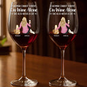 Happy, Cat Lovers, Pet Lovers, Cat Mom, Cat Dad - A Woman Cannot Survive On Wine Alone Cat Mom Cat Dad - Personalized Wine Glass