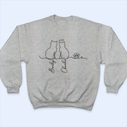 Adorable Cat Line - Personalized T Shirt