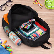 Adorable,Back To School,Gift For Kids,Vector - Adorable Kid Getting Ready For School - Personalized Kids Backpack