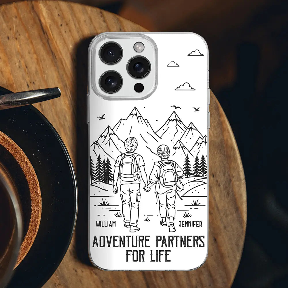 Adventure Partners For Life - Personalized Clear Phone Case
