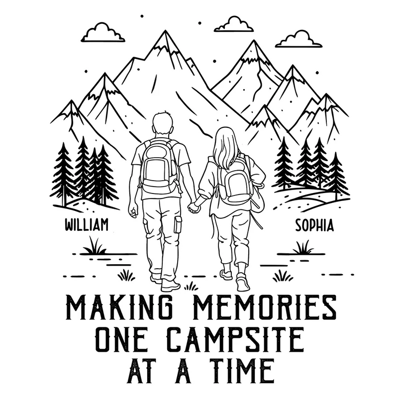 Gift For Couples,Old Couples,Gift For Husband,Gift For Wife,Gift For Boyfriend,Gift For Girlfriend,Happy - Adventure Partners For Life - Personalized Decor Decal