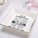 Gift For Couples,Gift For Husband,Old Couples,Gift For Wife,Gift For Boyfriend,Gift For Girlfriend,LGBT,Love  - Adventure Partners For Life - Personalized Ring Dish