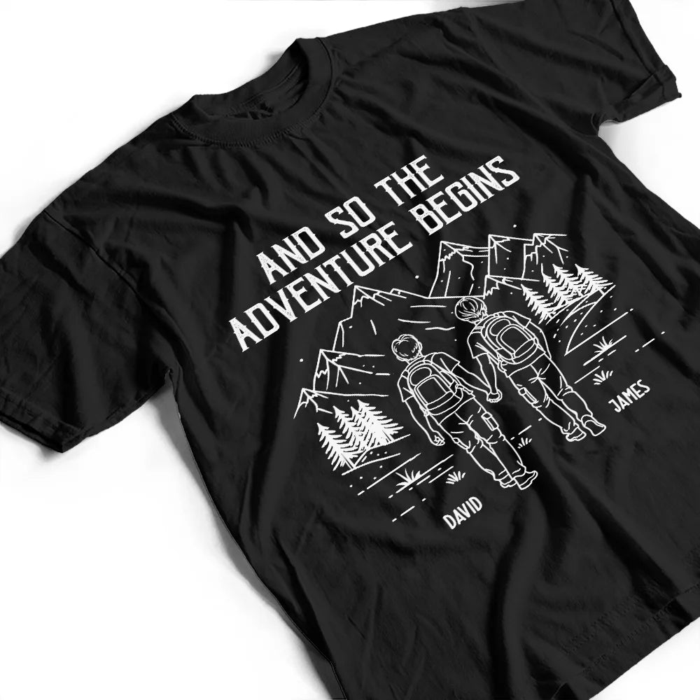 Gift For Couples,Old Couples,Gift For Husband,Gift For Wife,Gift For Boyfriend,Gift For Girlfriend,Happy - Adventure Partners For Life - Personalized T Shirt