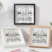Old Couples,Gift For Husband,Gift For Wife,Gift For Boyfriend,Gift For Girlfriend,Travel,Happy - Adventure Partners For Life - Personalized Ticket Memory Box